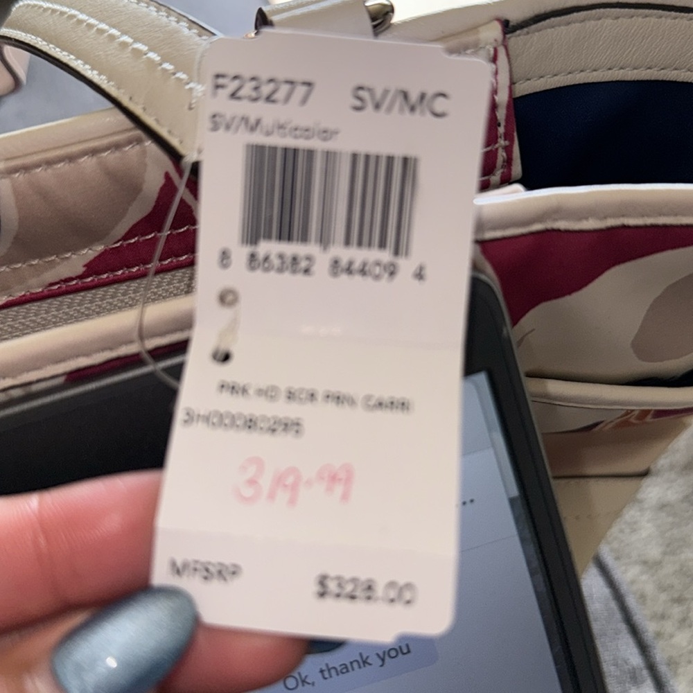 Coach Signature Multi-Color Canvas & Leather Tote Bag - F23277 NWT - Picture 10 of 10